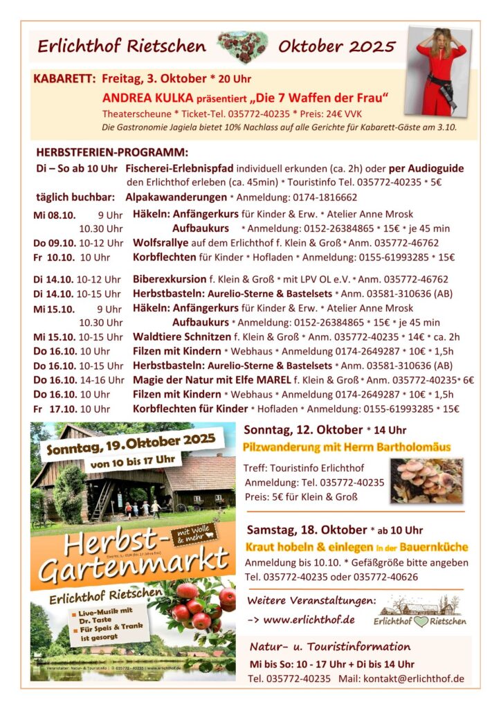 Programm Oktober 2025
